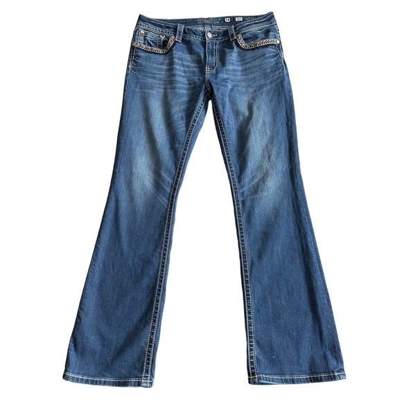 Miss Me Blue Boot Cut Jeans - Picture 1 of 11